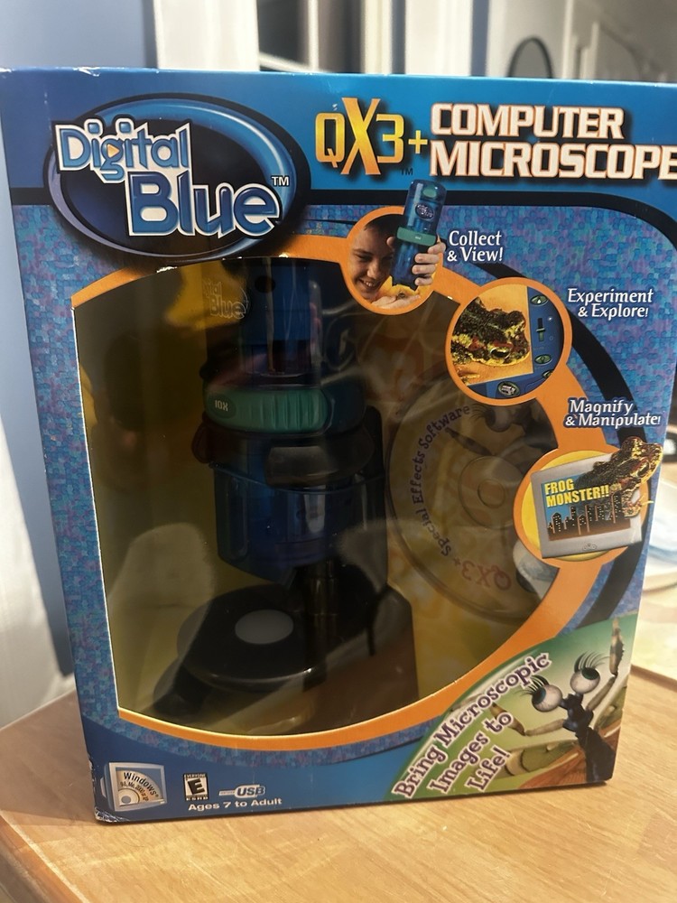 Digital Blue QX3+ Computer Microscope with Software New in Box (NIB)