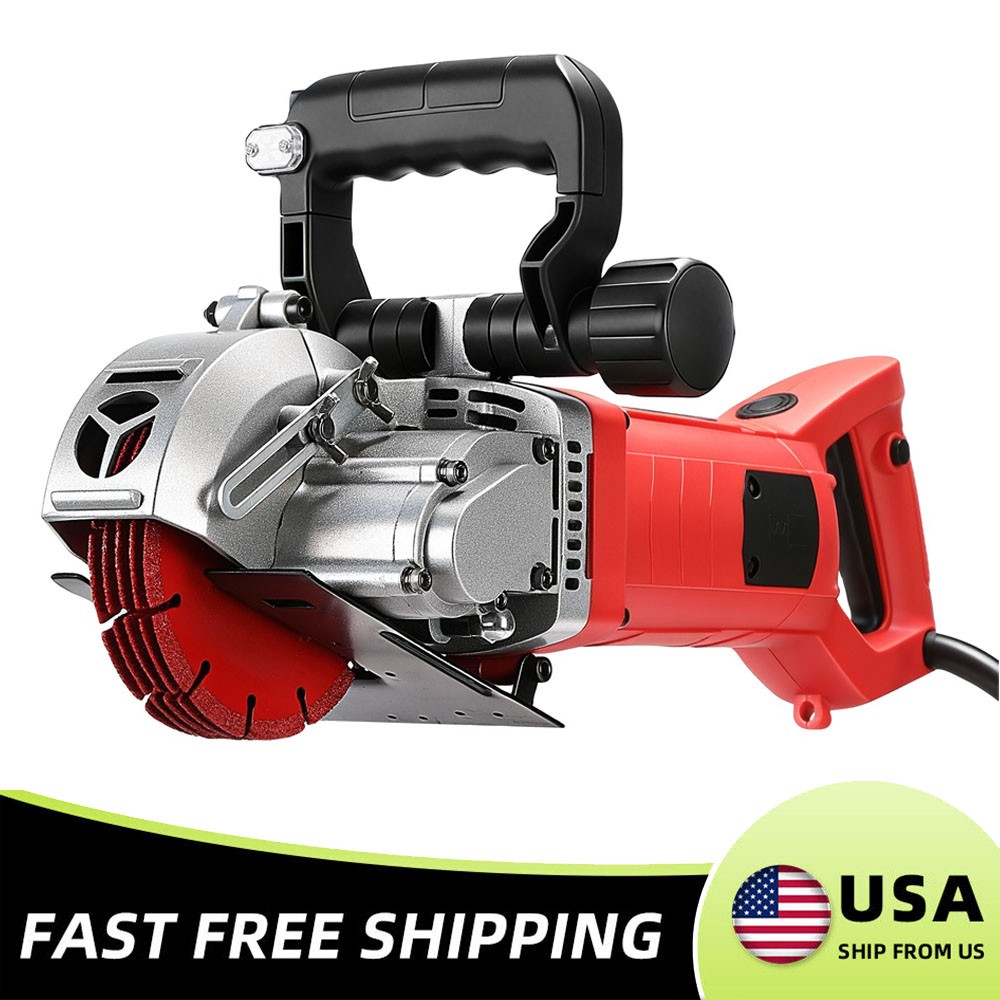 110V Electric Wall Chaser Cutting Slotting Machine Brick Cutter Notcher Groover