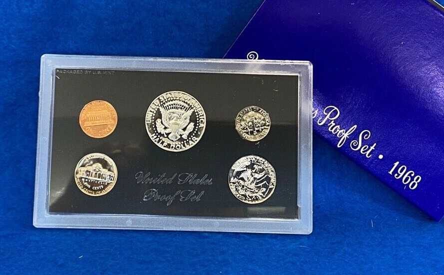 1968 U.S. Mint Issued Blue Box Proof Set