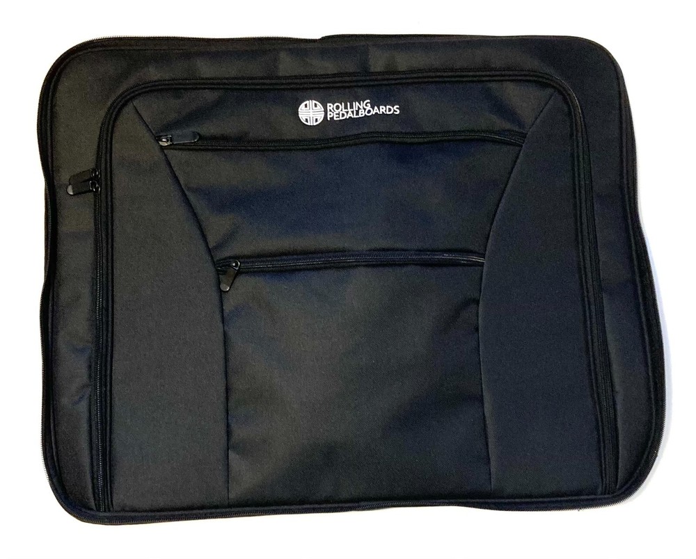 Guitar pedal Board aluminum 22" Rolling Case Pedalboard: Bundle Cables hook loop