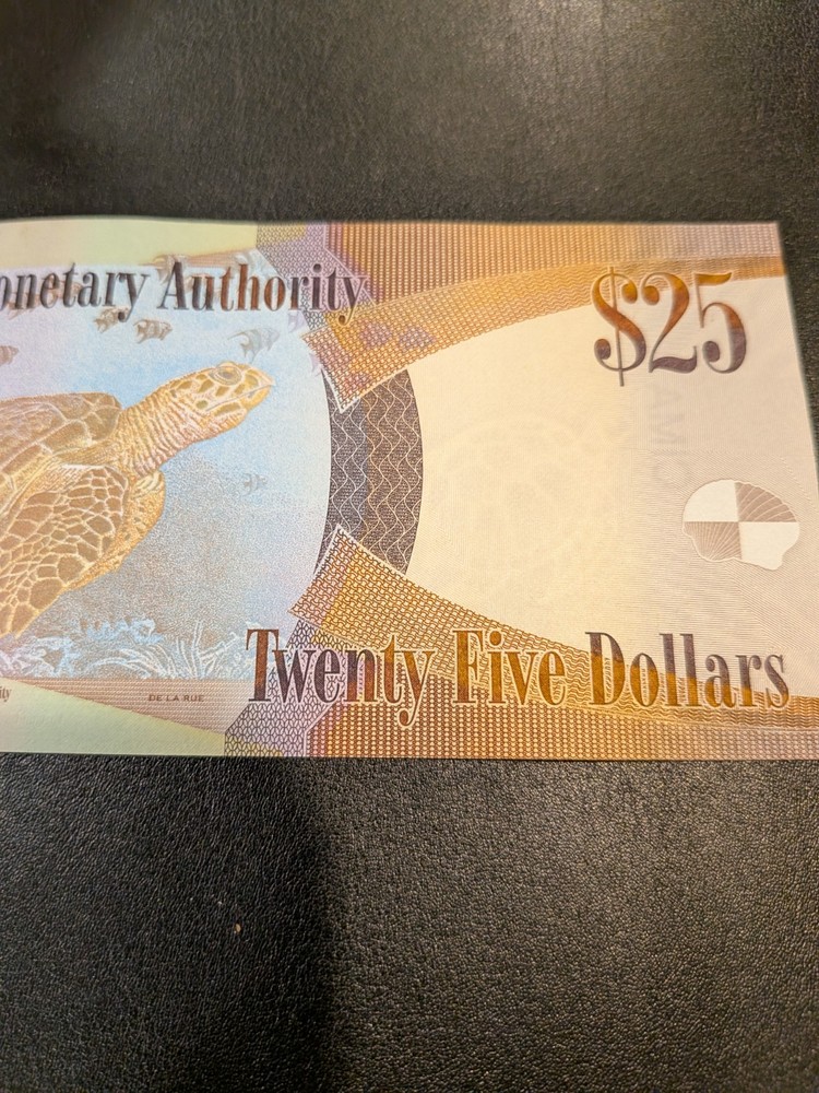 Cayman Islands $25 D4 Banknote (2024) D/4 Error note
