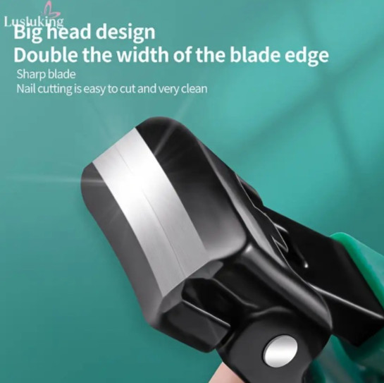 Wide Blade Nail Clipper Effortless Smooth Cut for Wide Thick Nails Sharp Durable
