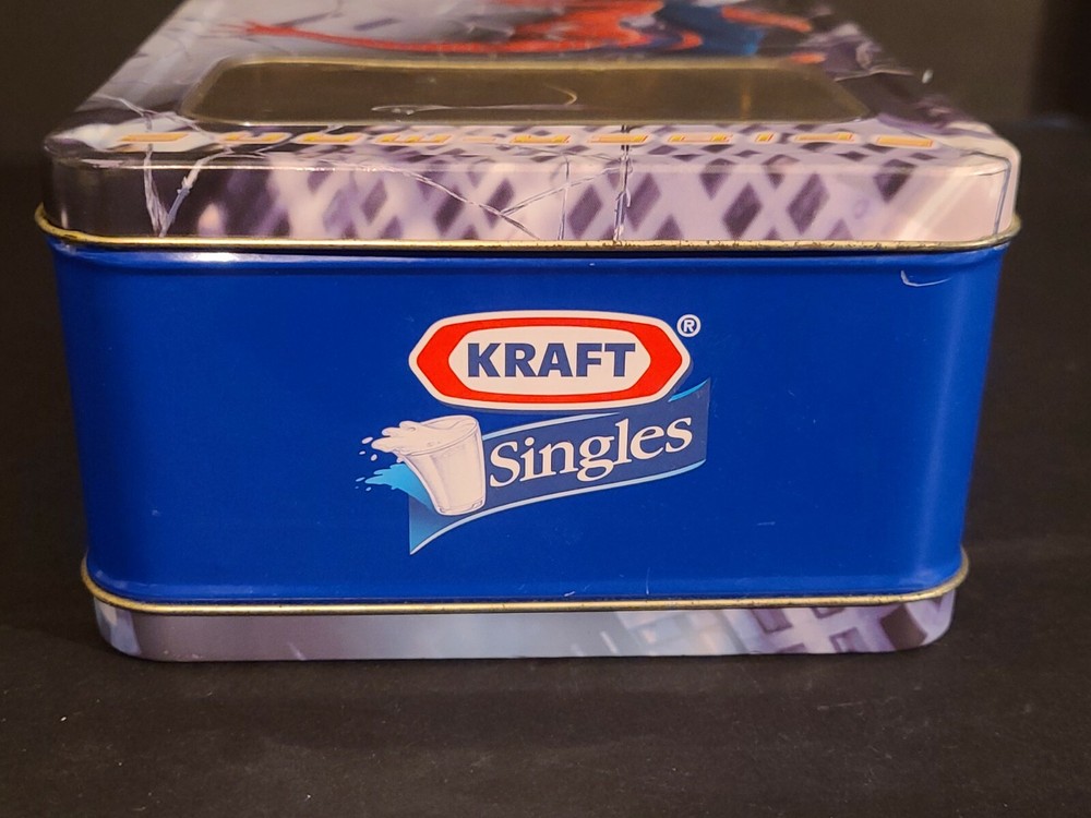 Marvel Spider-Man Metal Tin Lunch Box 2004 Kraft Singles