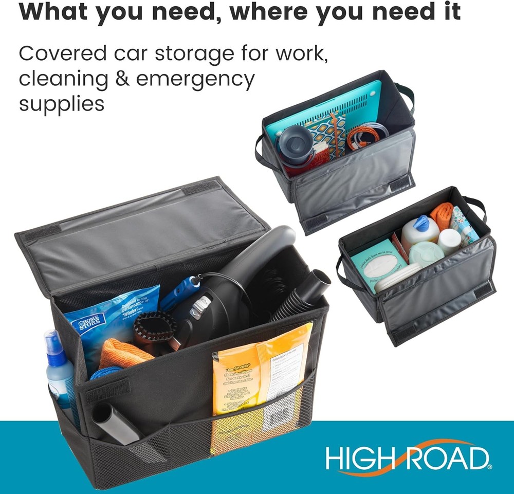 High Road Carganizer Front and Back Seat Multipurpose Car Organizer and Storage