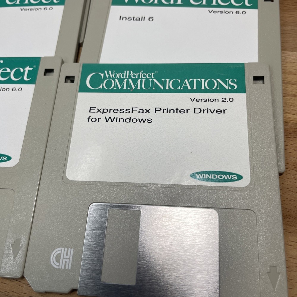 wordperfect 6.0 Floppy Disks
