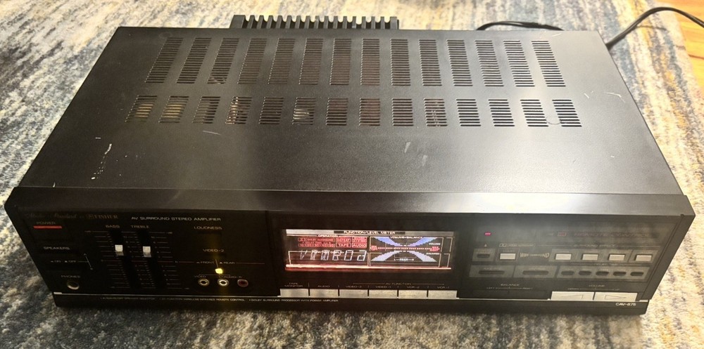 Fisher CAV-875 Integrated Stereo Amplifier TESTED WORKING