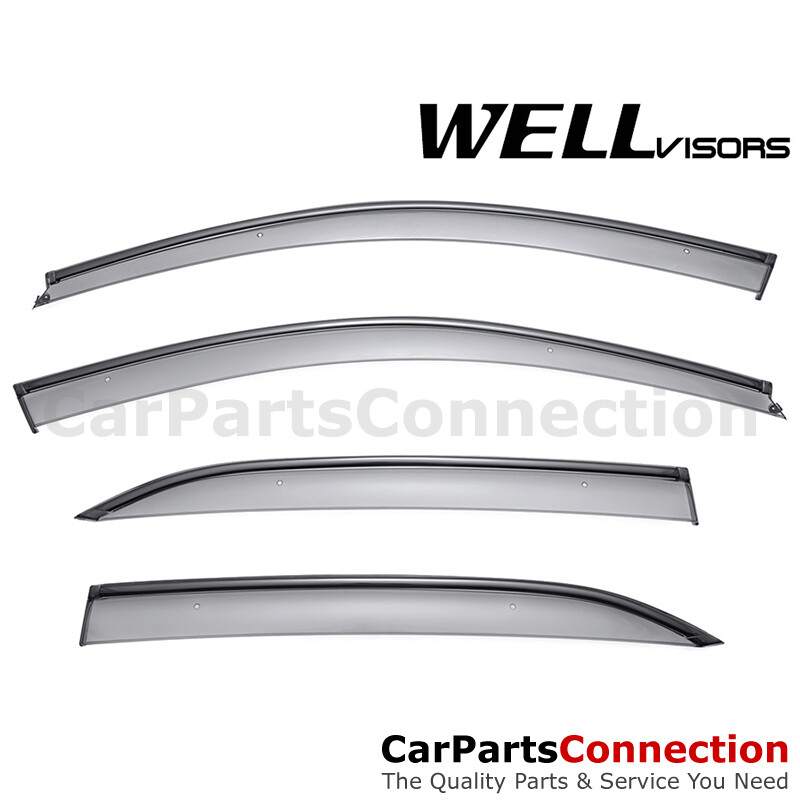 WellVisors Window Visors 2010-2016 MB E-Class Sedan W212 Sun Visor Deflectors