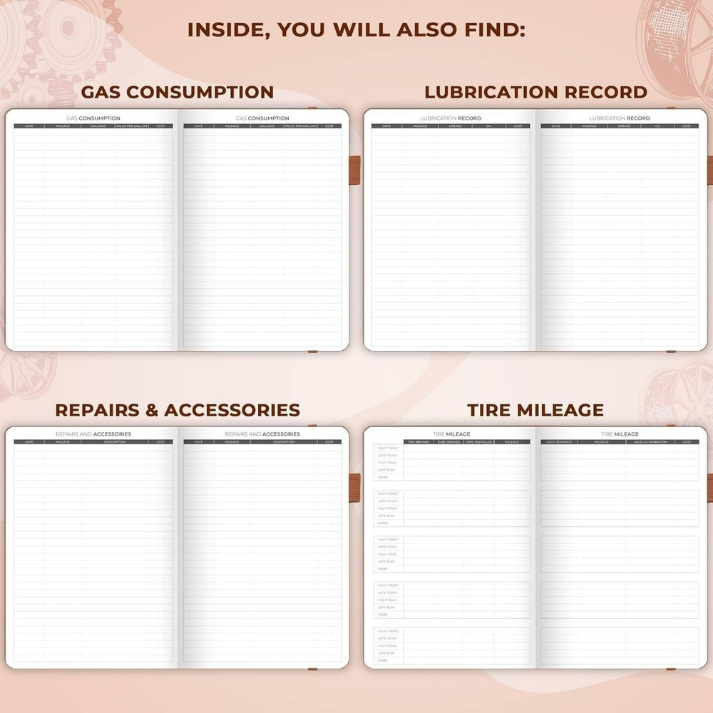 Clever Fox Auto Mileage Log Book Driving Logger Book A5