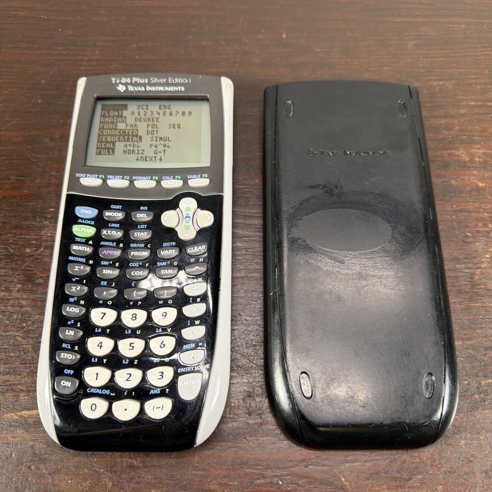 Texas Instruments TI-84 Plus Silver Edition Graphing Calculator Tested Working