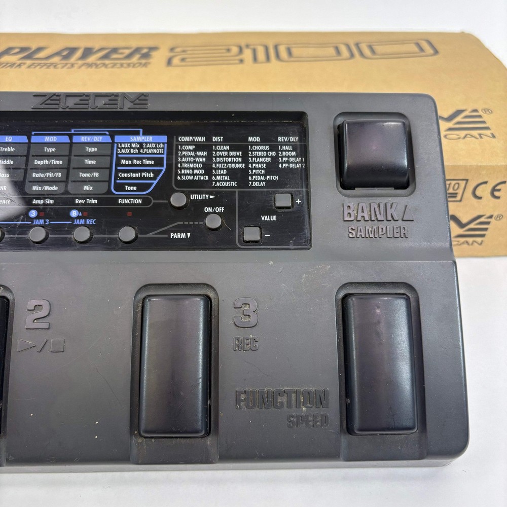 Broken Zoom Player 2100 Multi-Effects Guitar Processor /Gets No Power