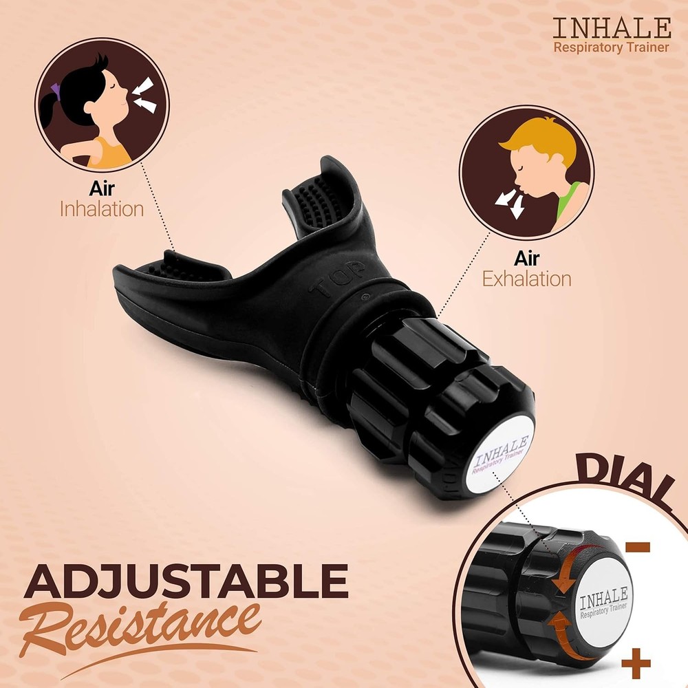 Portable Respiratory Breathing Trainer with Adjustable Resistance
