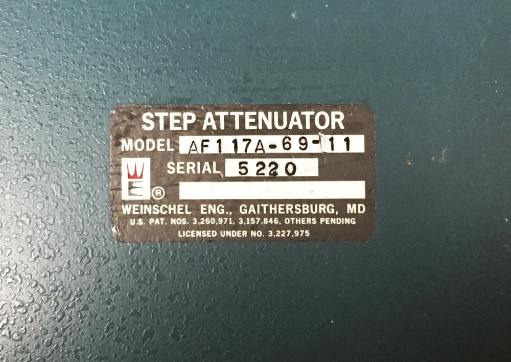 Weinschel - API Technologies AF117A-69-11 Step Attenuator