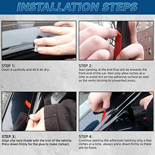 Smoke Window Visors Compatible with 1988-2000 C10