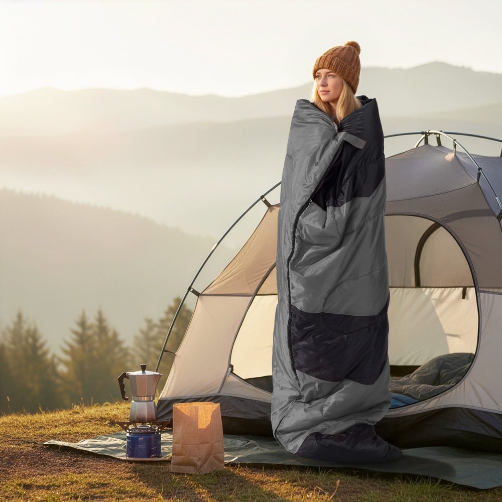 Envelope Camping Sleeping Bag, Rectangular Sleeping Bag Lightweight Waterproof