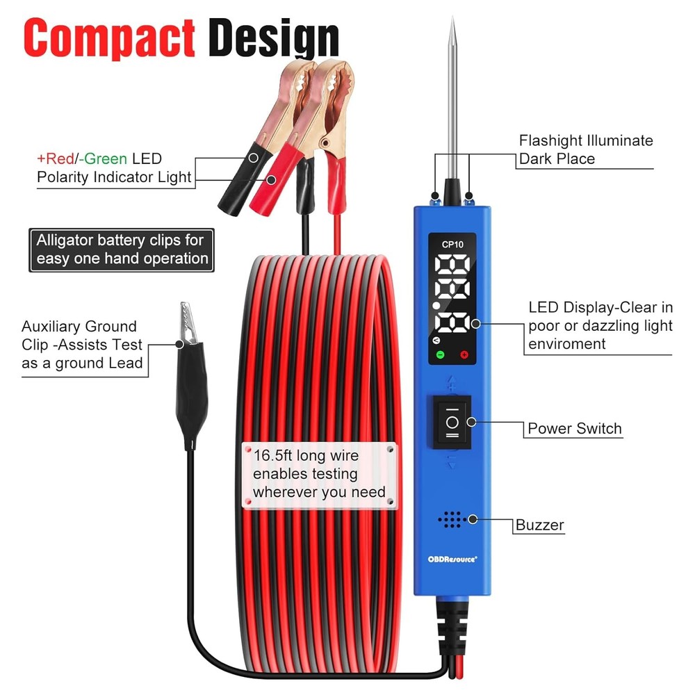Electrical Tools Circuit Tester Component Activation Continuity Test 0-80V