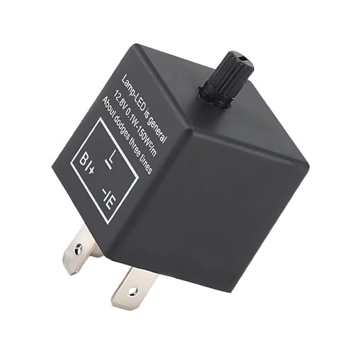 CF13 LED Flasher Relay, 3 Pin Adjustable Relay for Sloving Hyper Blink