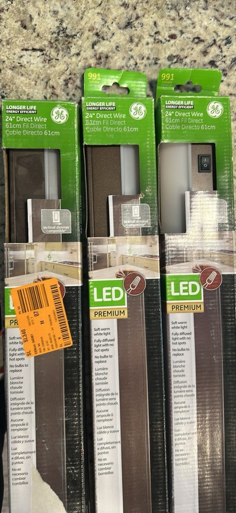 24" Direct Wire Cabinet Lights