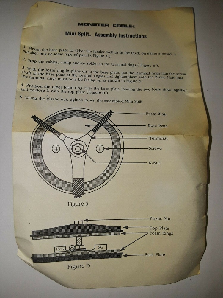 Monster Cable MS-3 Mini Split Power Distribution Connector (Brand New!)