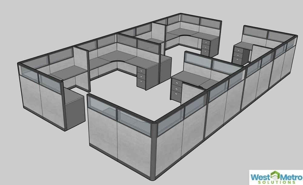 Herman Miller AO2 Office Cubicles Workstations