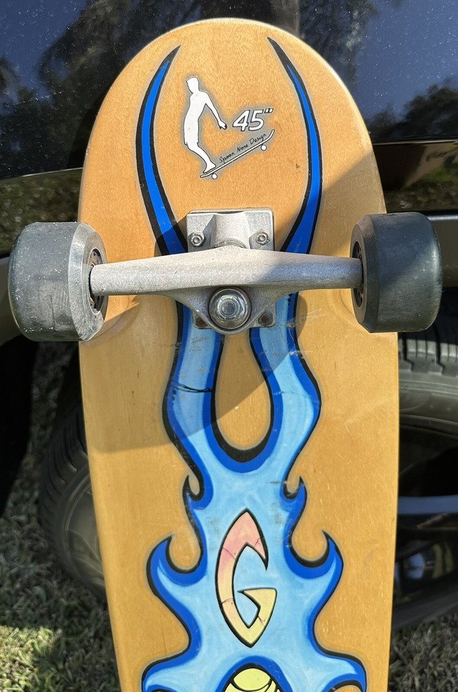 Vintage Gravity Longboard 45" "glombe" Spoon Nose Design