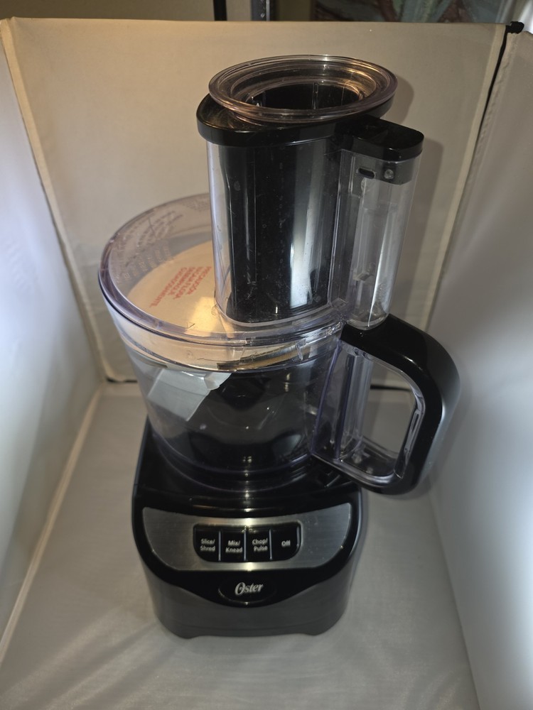 Open BOX - Oster FPSTFP135 Total Prep 10-Cup Food Processor with Easy-Touch Tech