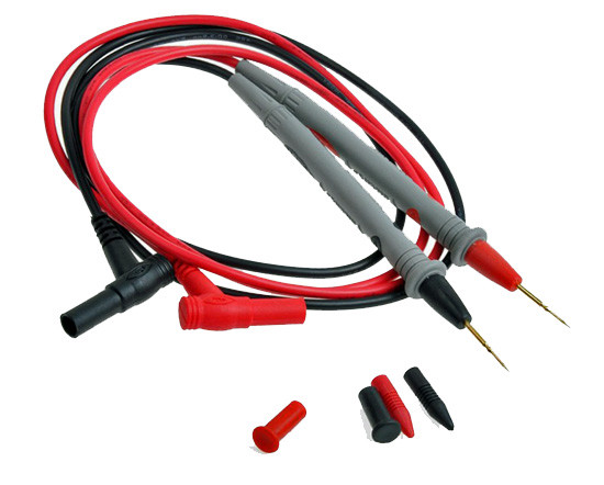 2 Pairs of Ultra Thin Tip Needle Multi Meter Probe Test Leads Digital Multimeter