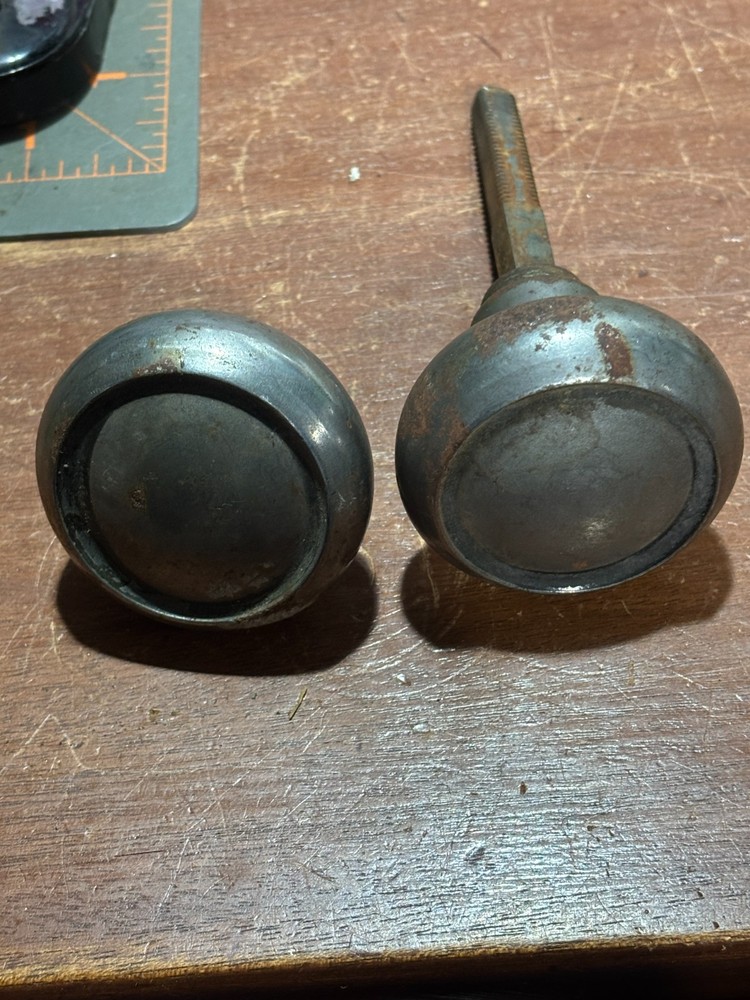 Vintage door mortise lock NO KEY. With Door knobs