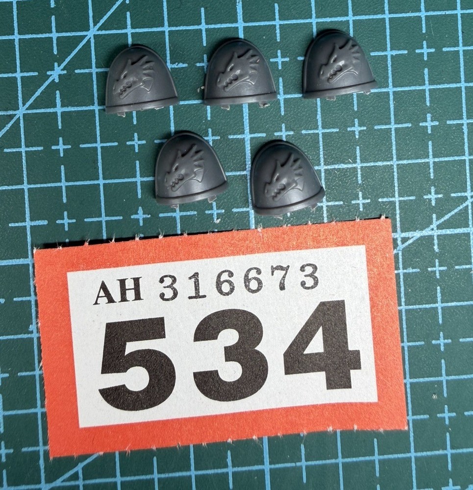 5 Salamanders Shoulder Pad Space Marine 40k Bits Heresy Sergeant Primaris