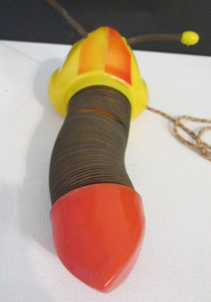 Vintage 1950s Hard Plastic SLINKY WORM Pull Toy