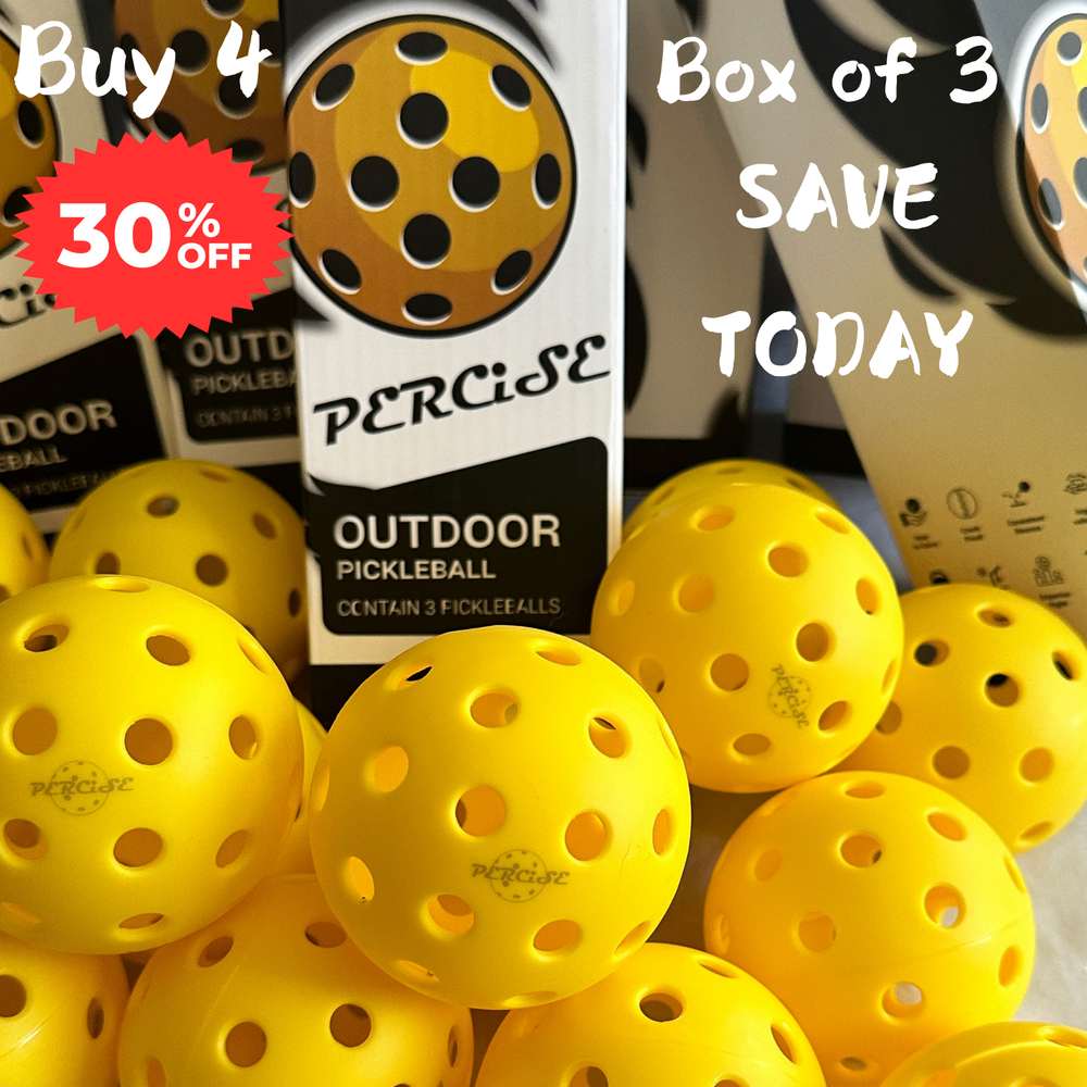 Percise -Outdoor Pickleball Durable, Wind Resistant Aerodynamic Pickle Balls