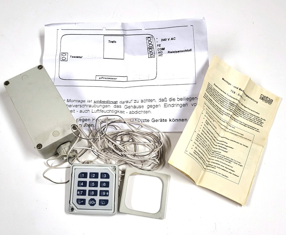 Vintage Gebatronic TCS Cody 1/1 Coding Switch Device – Keypad Unit – 4"