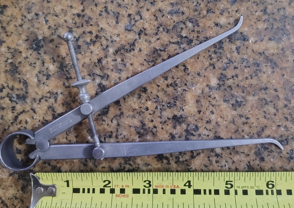 🗽VINTAGE STARRETT 7" ID CALIPER