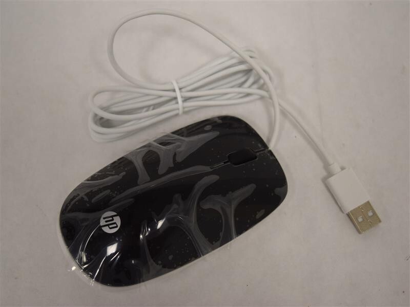 HP White Merapi wired USB Mouse - 802454-001