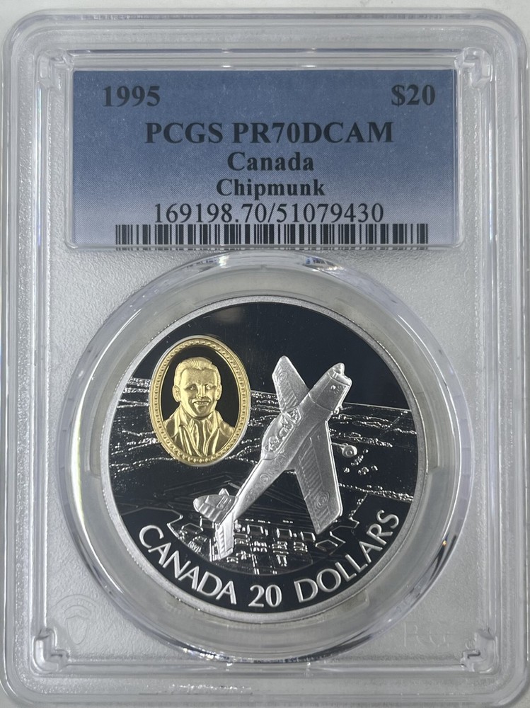 1995 $20 PCGS PR70DCAM Canada Chipmunk