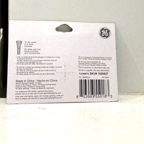 GE StayBright LED Mini Set Replacement Bulbs Multicolor 3.3 V