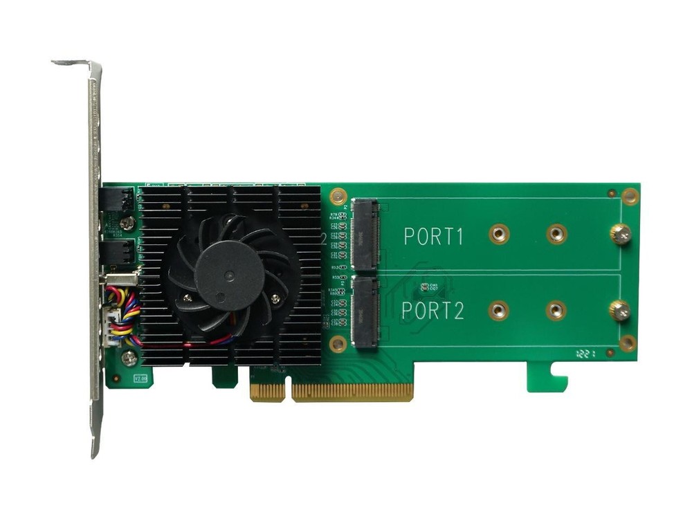 Highpoint Tech SSD6202A PCIe3.0x8 2x M.2 NVMe RAID Controller
