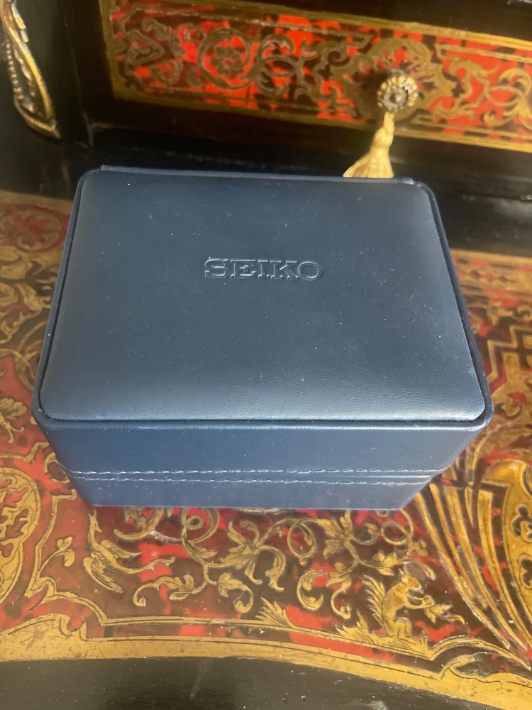 Seiko Empty Presentation Blue Leatherette Watch Box