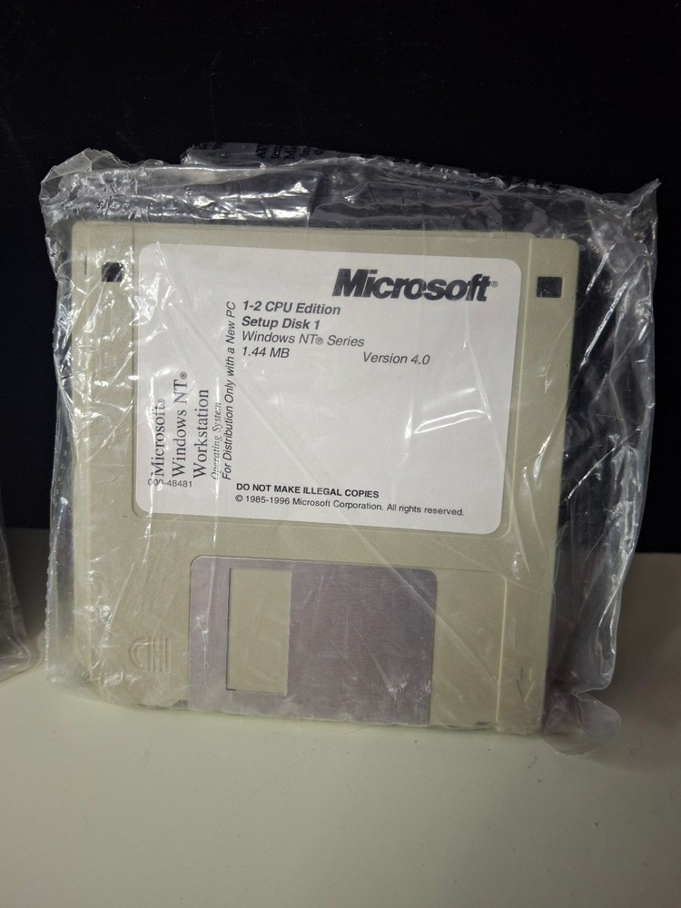 Windows NT 4.0 SERVER and WORKSTATION Setup CD Compact Disks & Floppy Diskettes