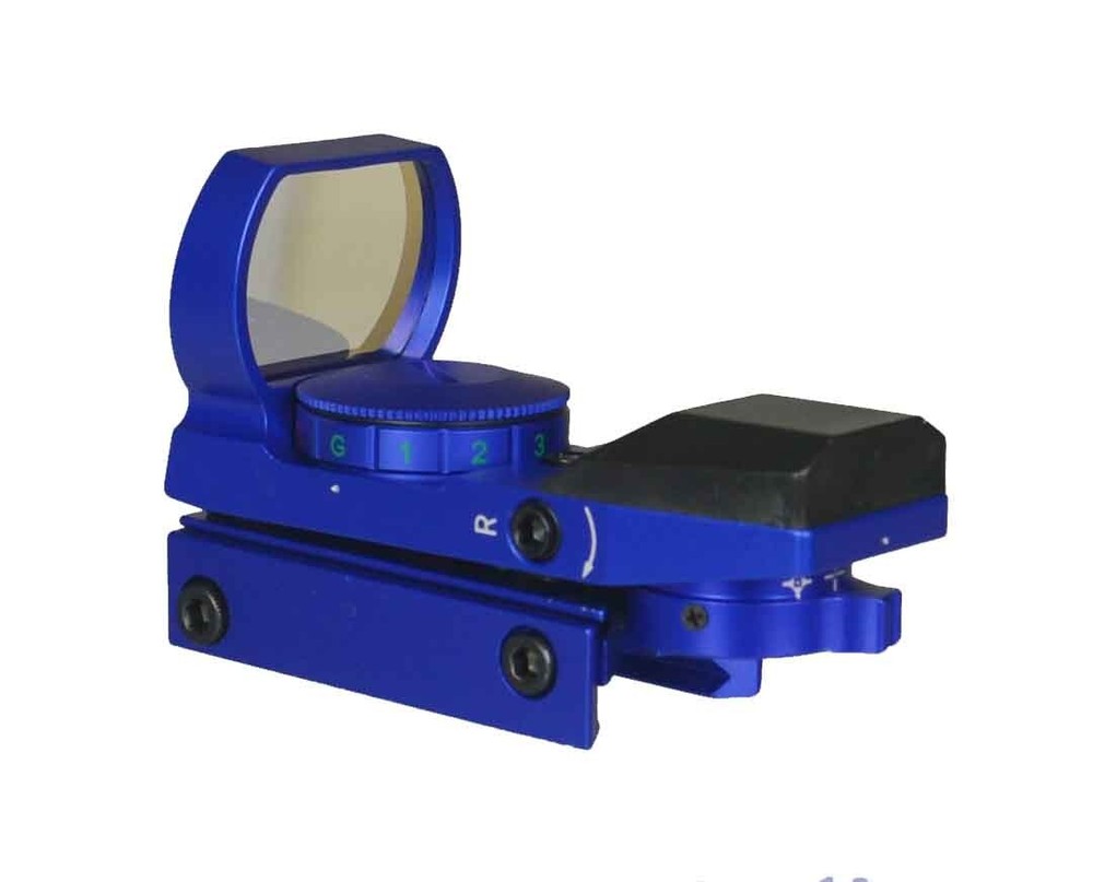 New Reflex Red and Green Adjustable Dot Sight Anodized Blue Finish