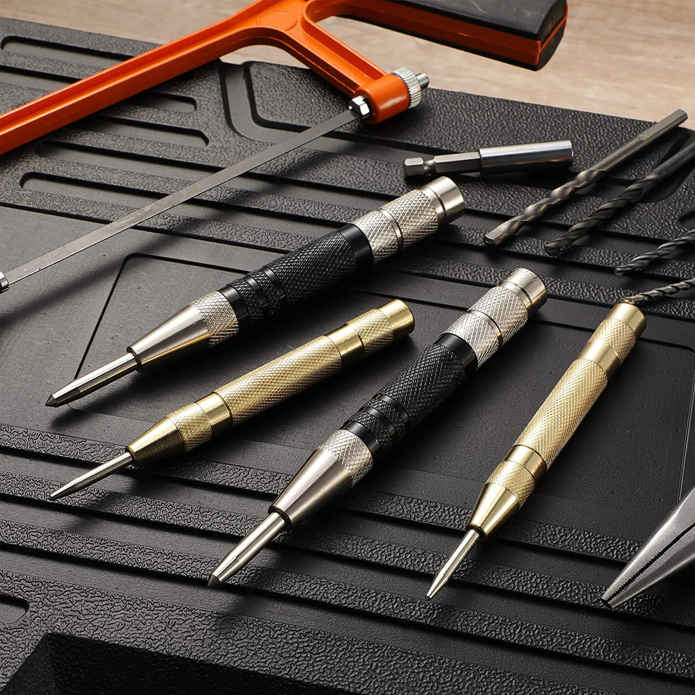 Super Strong Automatic Centre Punch Adjustable Spring Loaded Metal Drill TooL