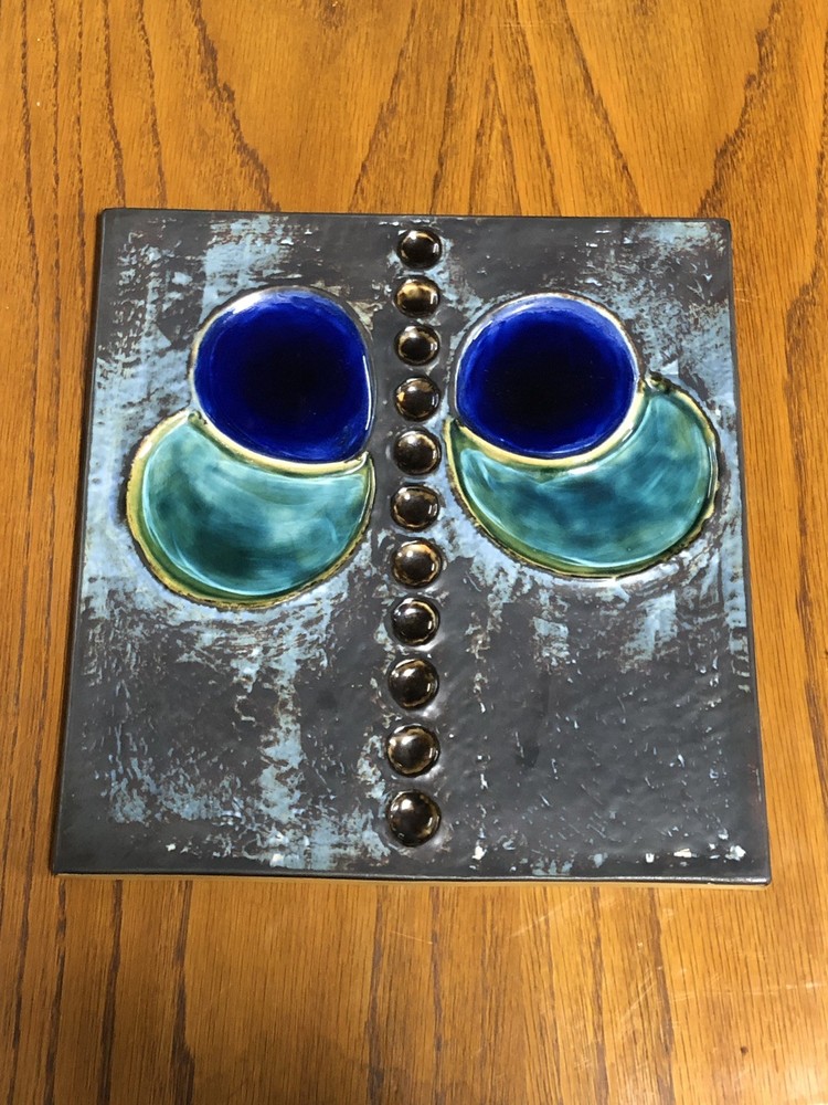 Abstract Butterfly Ceramic Wall Tile, Olle Alberius for Rostrand