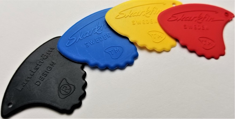 Landstrom Sharkfin guitar picks 4 Picks (extra Heavy, Heavy, Medium, Light