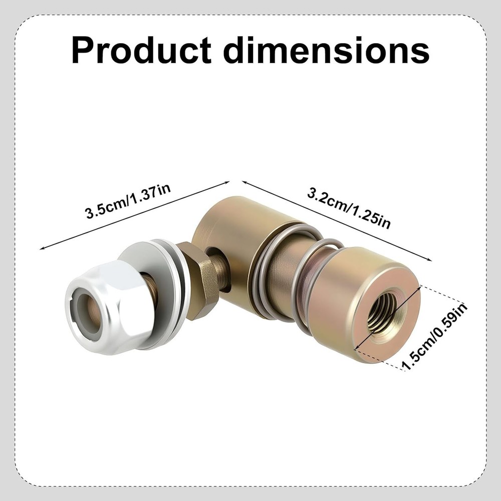 1/4-28" Quick Release Throttle Cable Ball Joint - Durable Steel Component