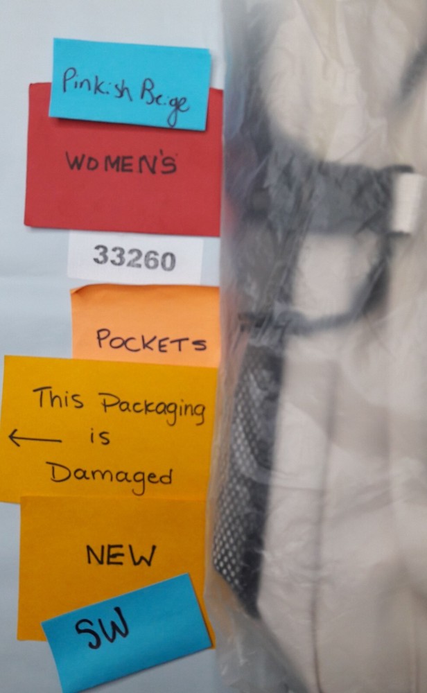 MRMI Lightweight Beige Multi Compartment Backpack w/Bear Keyring