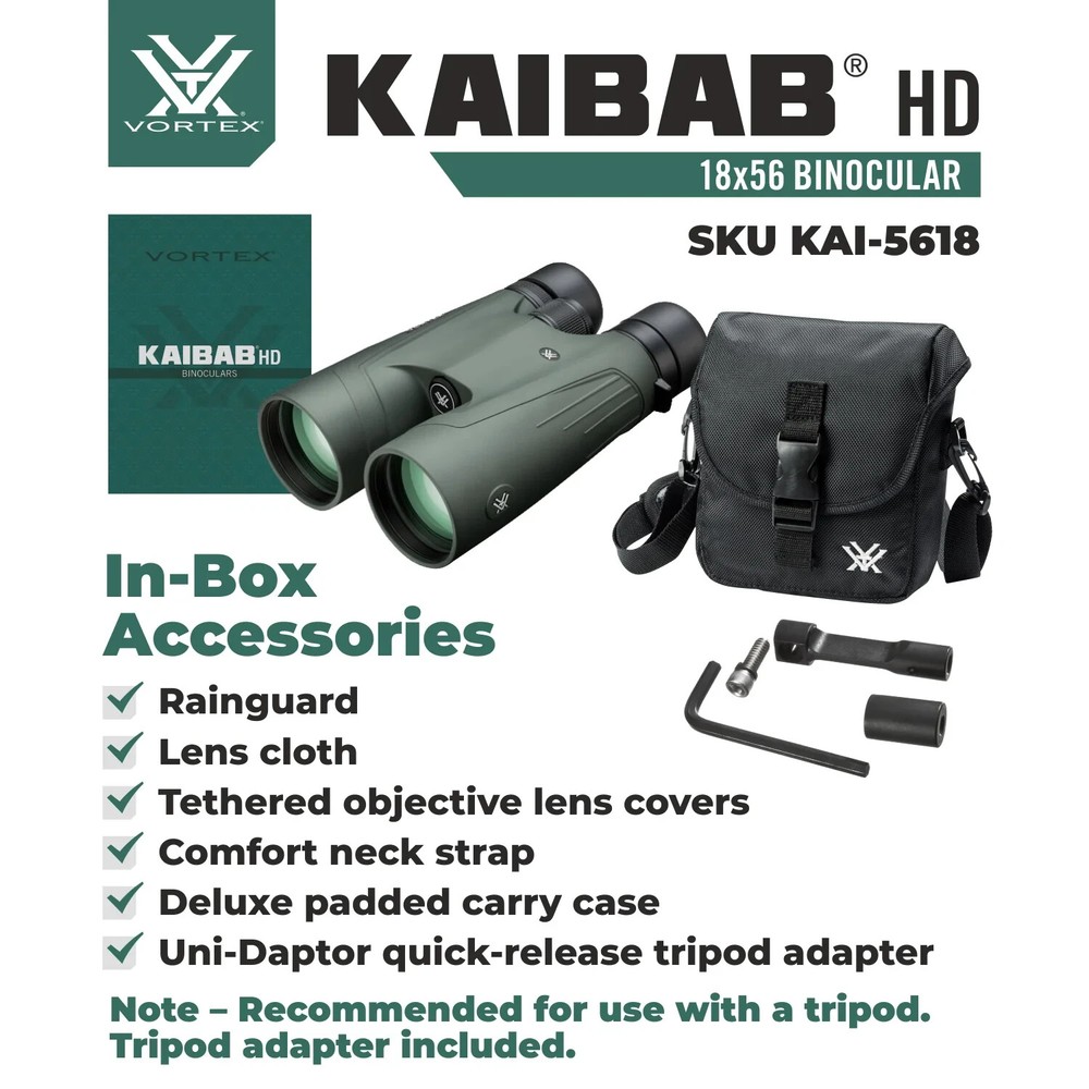 Vortex Optics Kaibab HD 18x56 Binocular KAI-5618