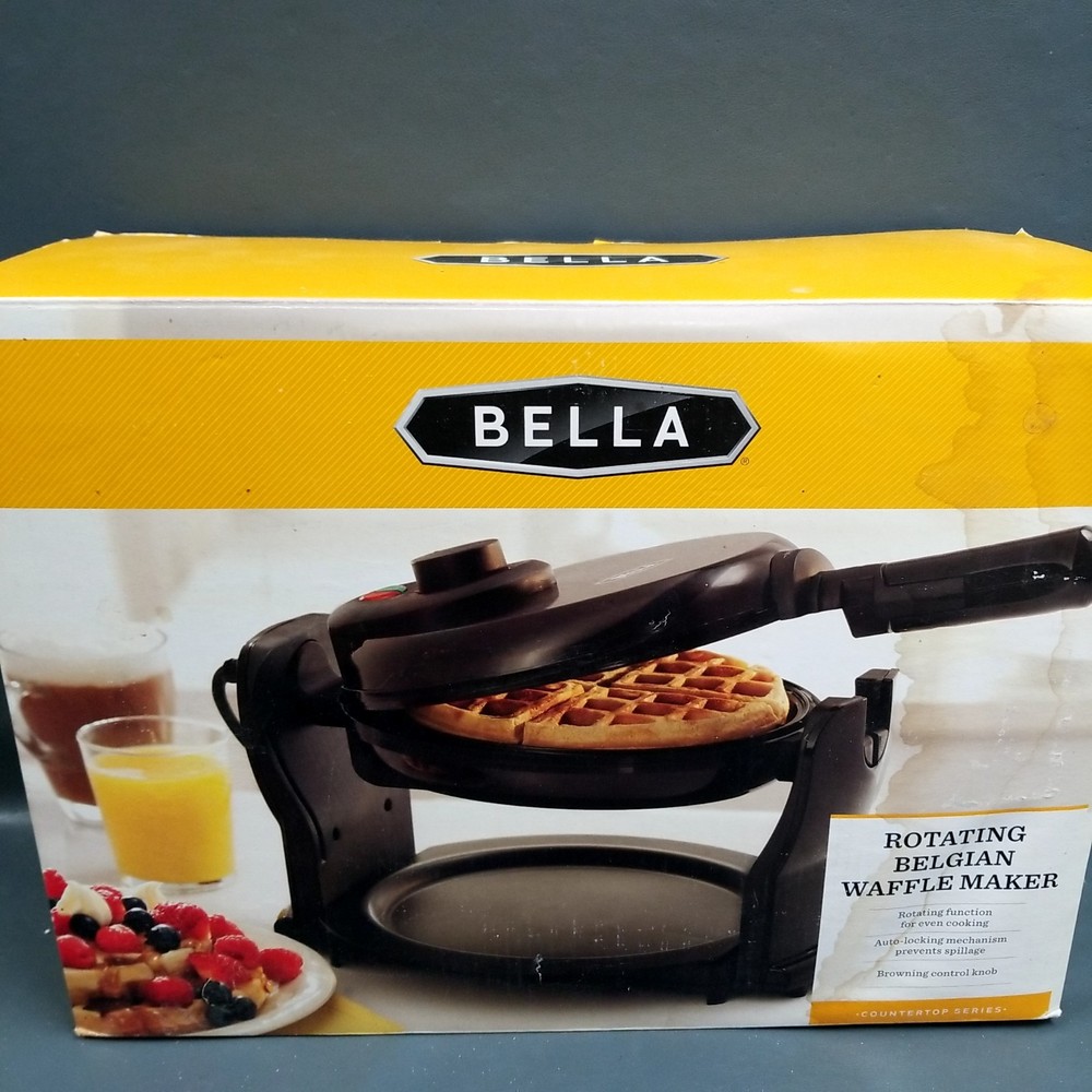NEW IN DAMAGED BOX-Bella Rotating Belgian Waffle Maker