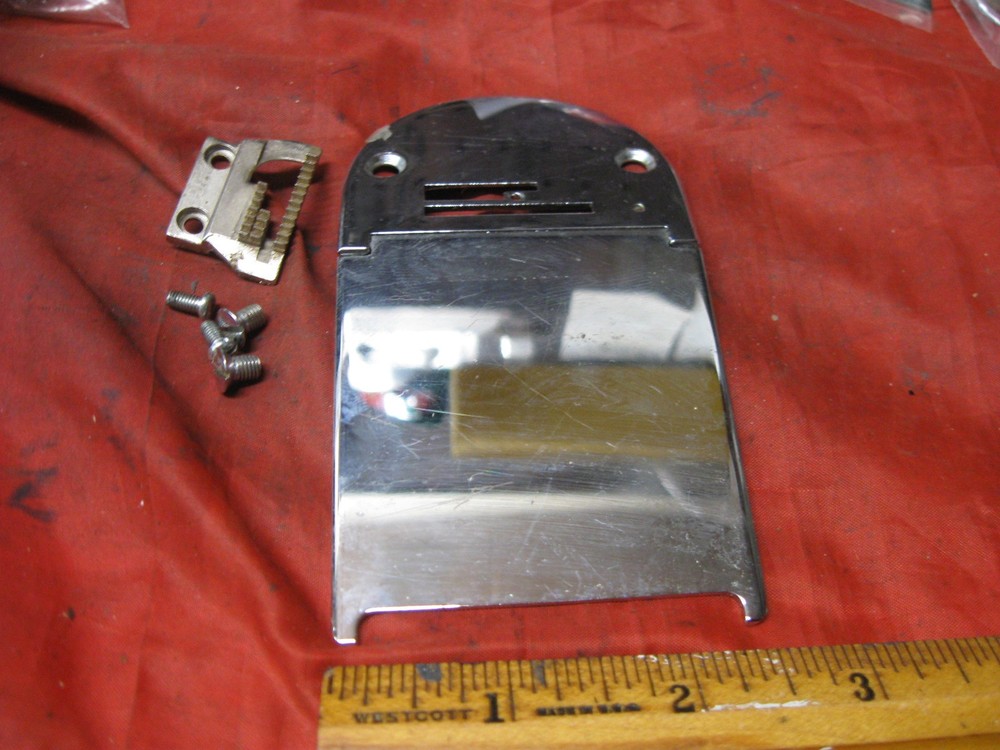 Dressmaker Sewing Machine NEEDLE BOBBIN PLATE Unknown Model # Nice