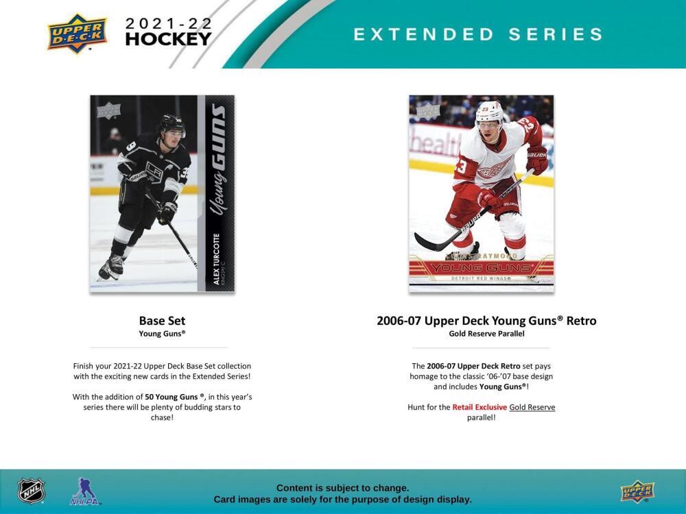 2021-22 Upper Deck Extended Series Hockey 6-Pack Blaster Box