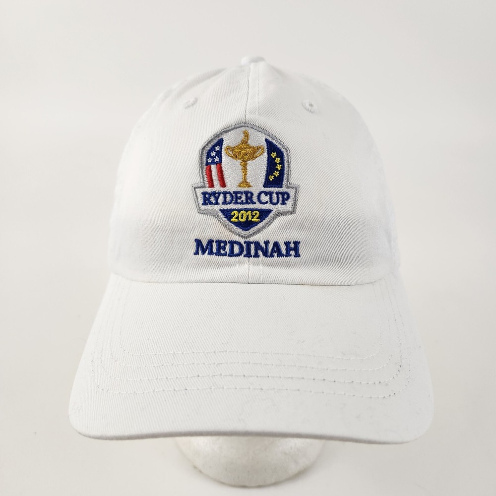 RYDER CUP 2012 MEDINAH Golf Dad Hat Cap White OSFA Ahead
