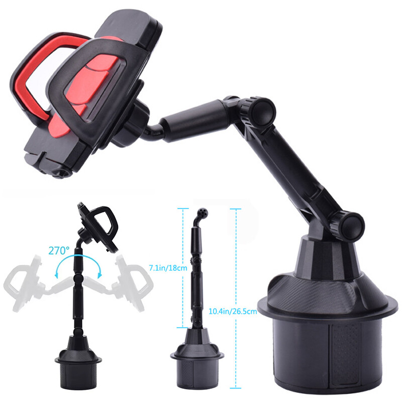 Upgraded Version Adjustable Car Cup Stand Car Holder Mount Cradle For Cell Phone